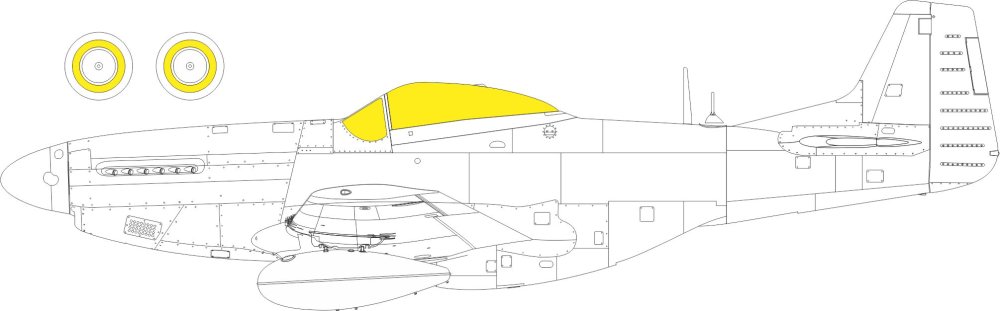 Mask 1/48 P-51K TFace (EDU)