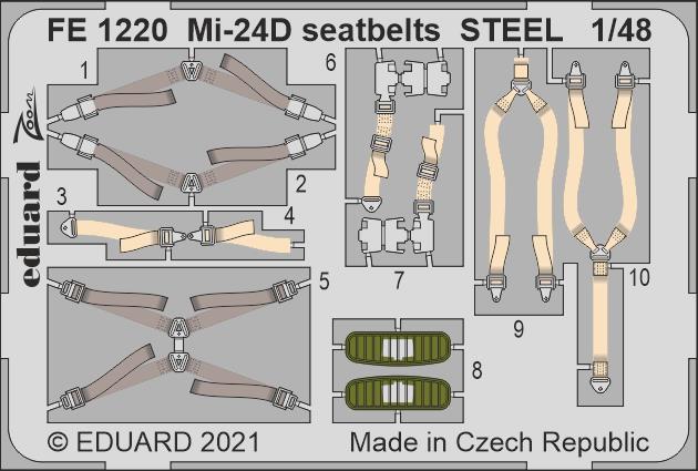 1/48 Mi-24D seatbelts STEEL (EDU/ZVE)