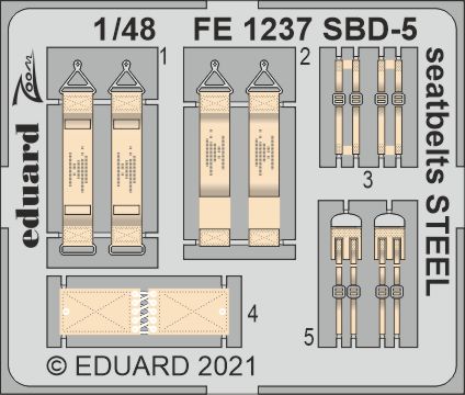 1/48 SBD-5 seatbelts STEEL (REV)