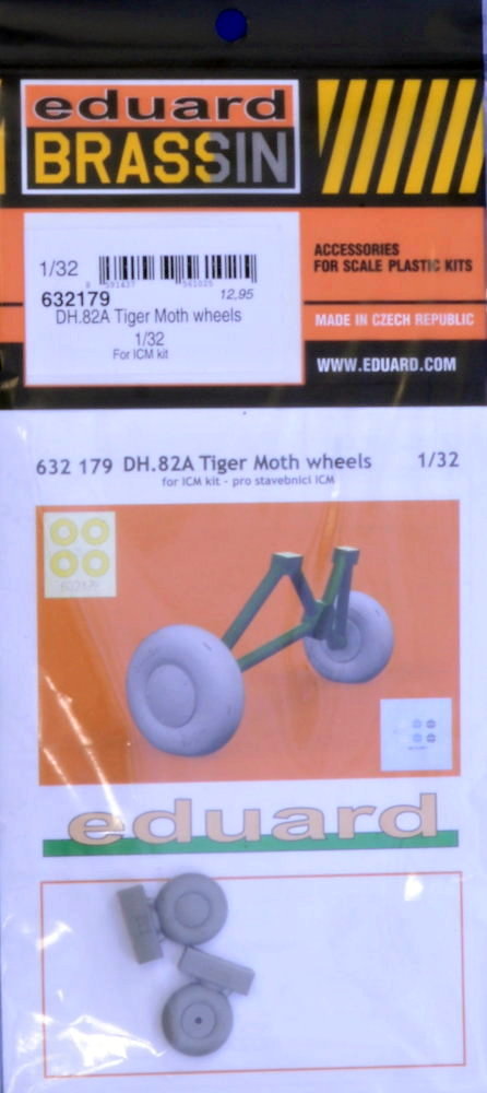 BRASSIN 1/32 DH.82A Tiger Moth wheels (ICM)