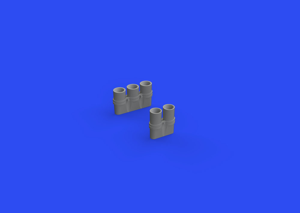 BRASSIN 1/48 F6F exhaust stacks (EDU)