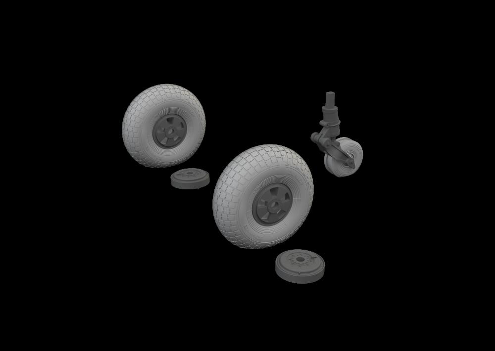 BRASSIN 1/48 Mosquito wheels (TAM)