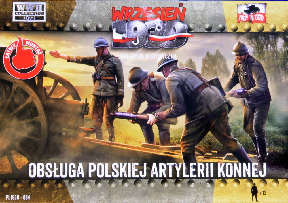 1/72 Polish horse artillery service (12 fig.)