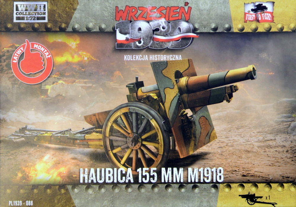 1/72 155 mm Howitzer M1918