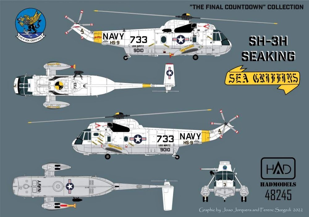 1/48 Decal SH-3H SEAKING HS-9 'Sea Griffins'