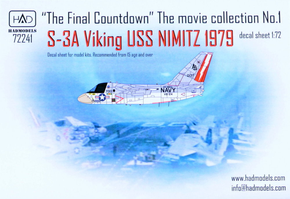 1/72 Decal S-3A Viking USS Nimitz 1979