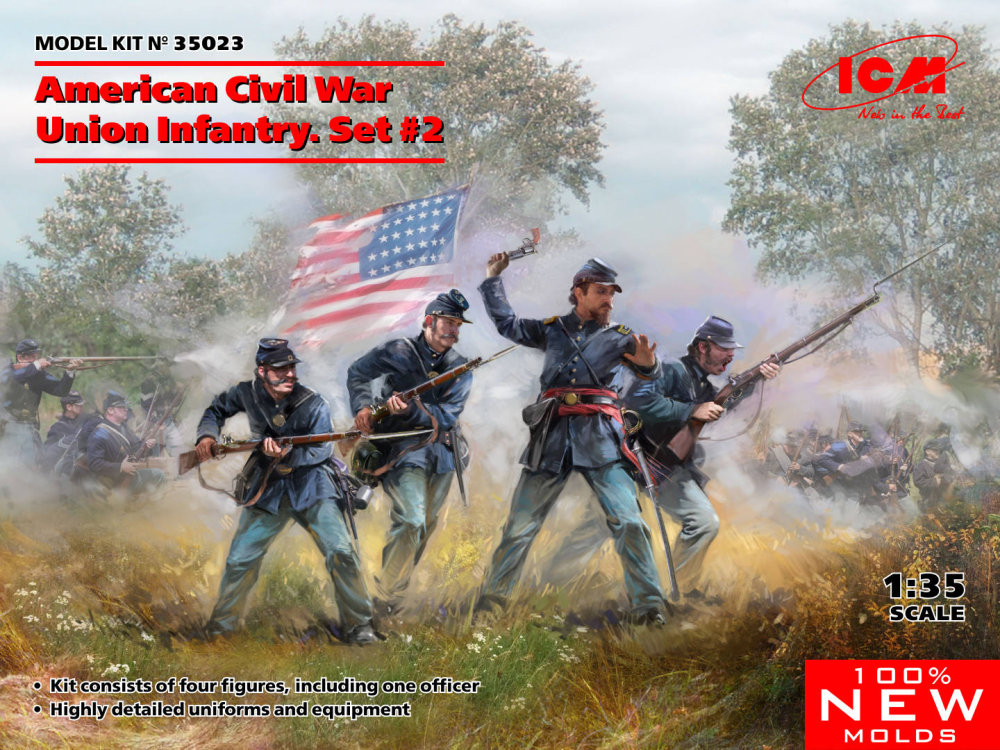1/35 American Civil War Union Infantry Set No.2