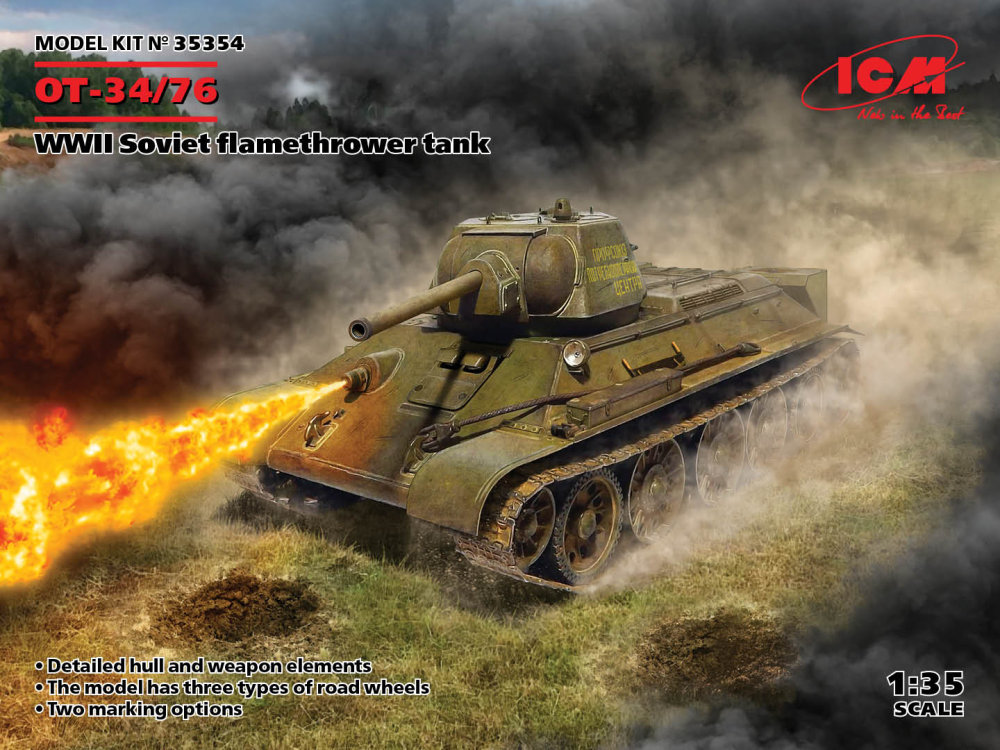 1:35 OT-34/76 Soviet Falemthrower Tank WWII