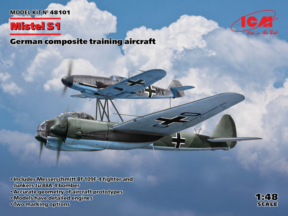 1:48 Mistel S1 German WWII compos.training plane