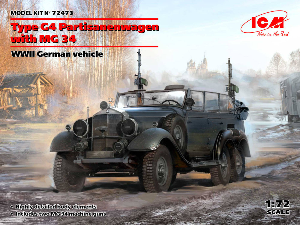 1/72 Type G4 Partisanenwagen with MG 34 
