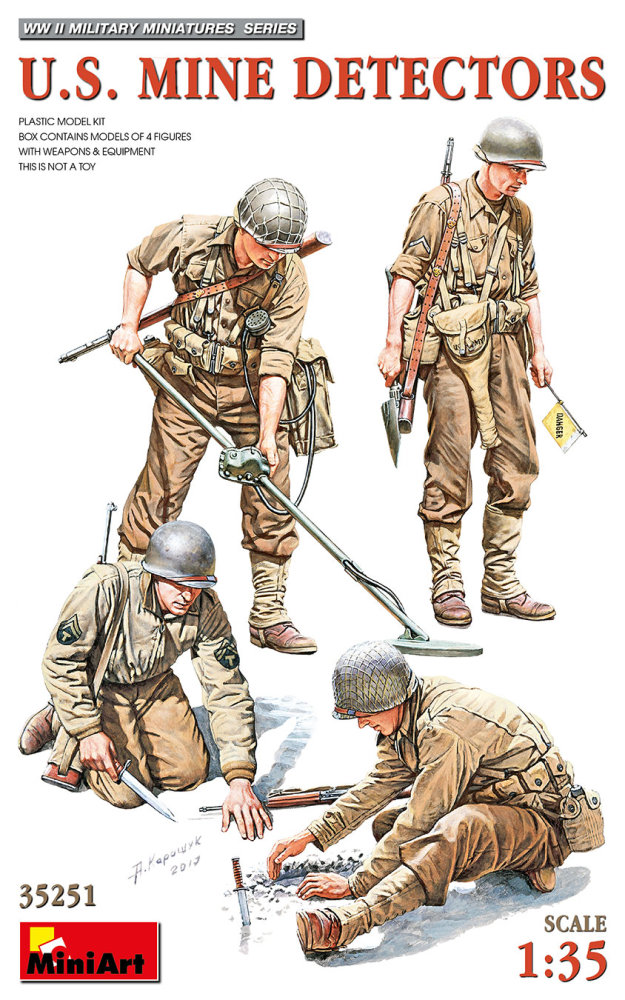 1/35 US Mine Detectors (4 fig.&equipments+weapons)