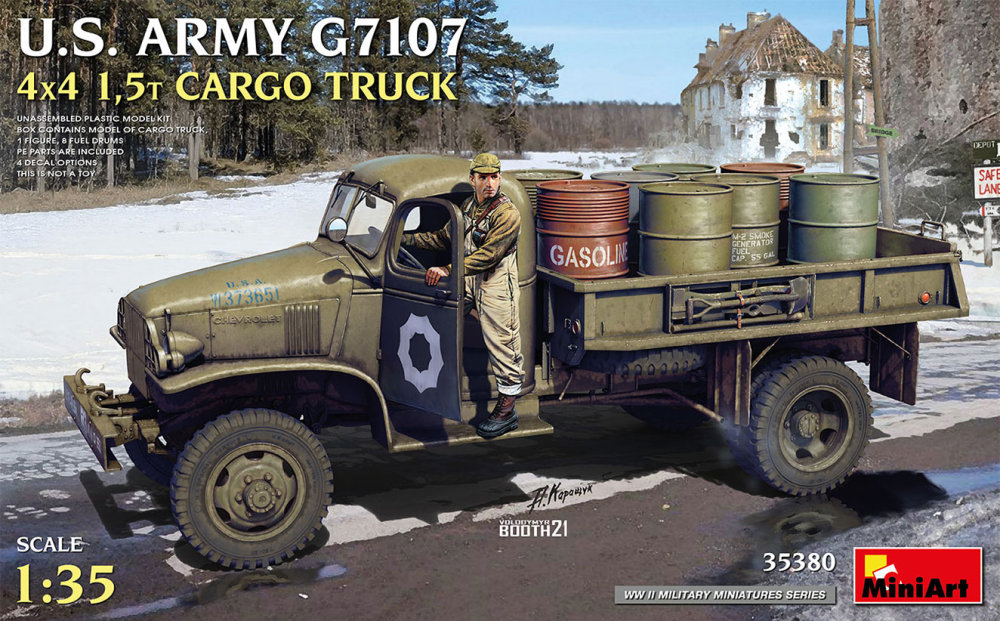1/35 US Army G7107 4x4 1,5t Cargo Truck (4x camo)