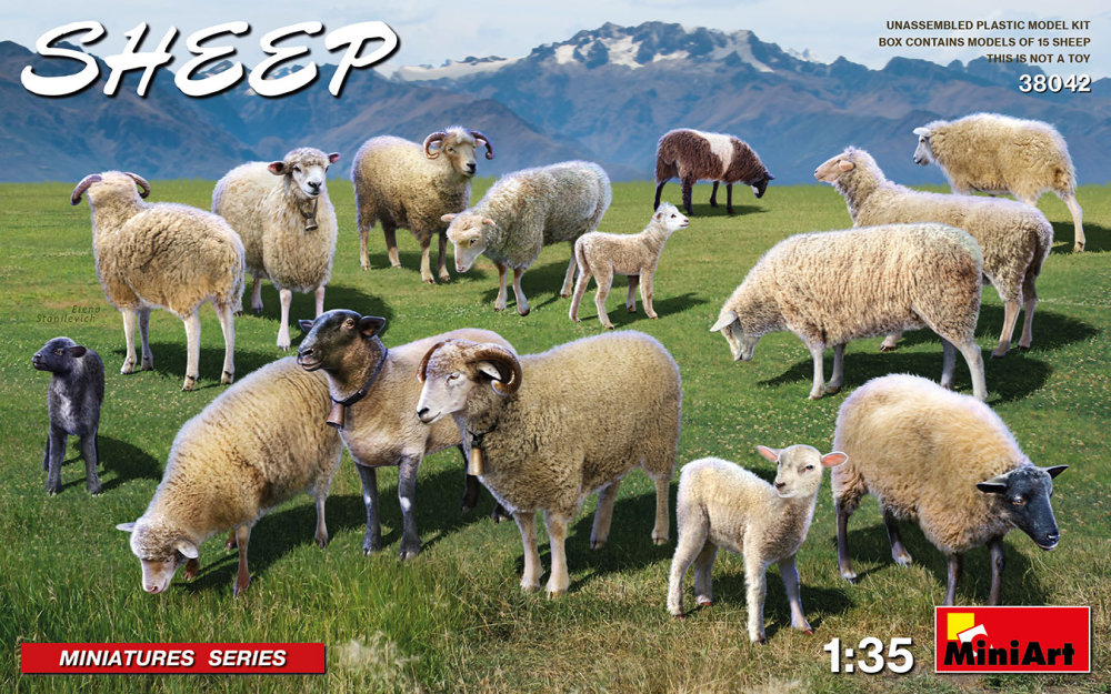 1/35 Sheep (15 pcs.)