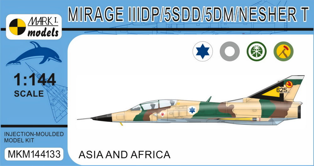1/144 Mirage IIIDP/5SDD/5DM/NESHER T (4x camo)