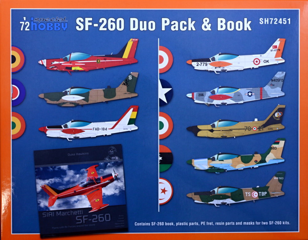 1/72 SIAI-Marchetti SF-260 Duo Pack & Book