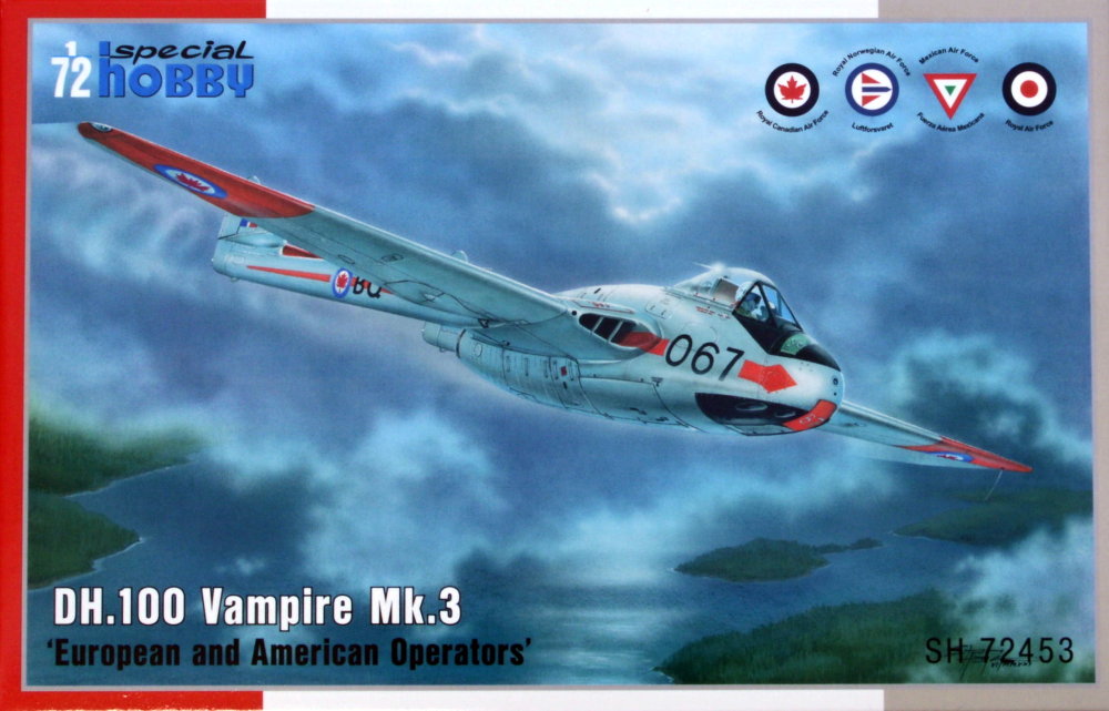 1/72 DH.100 Vampire Mk.3  European&American Oper.