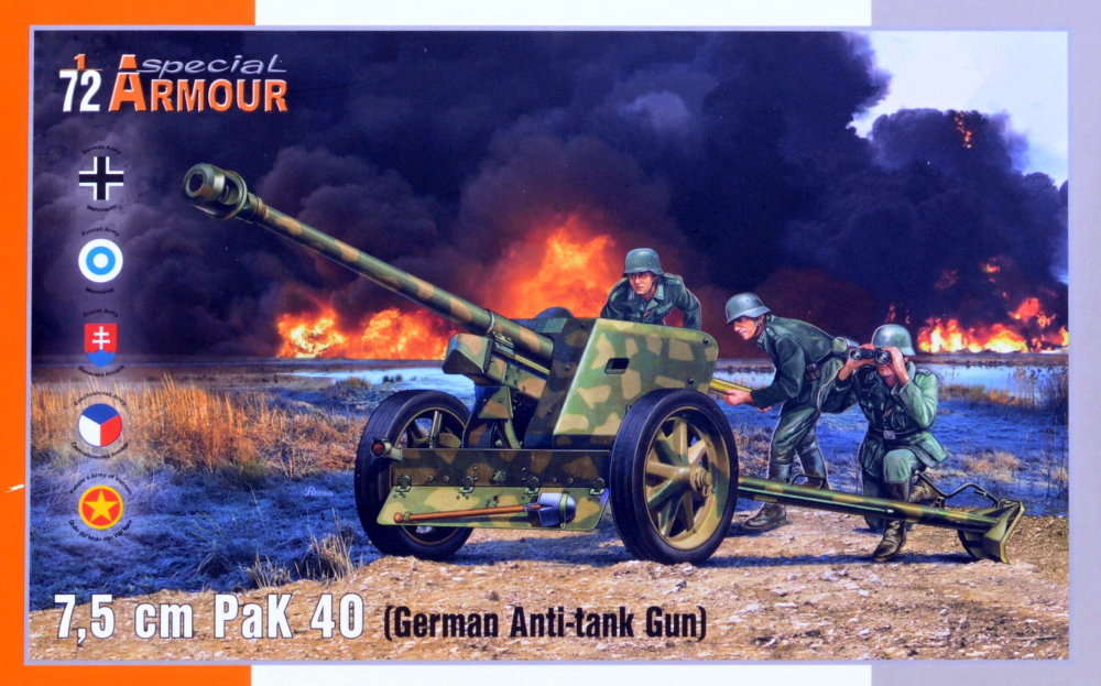 1/72 7,5cm PaK 40 German Anti-tank Gun