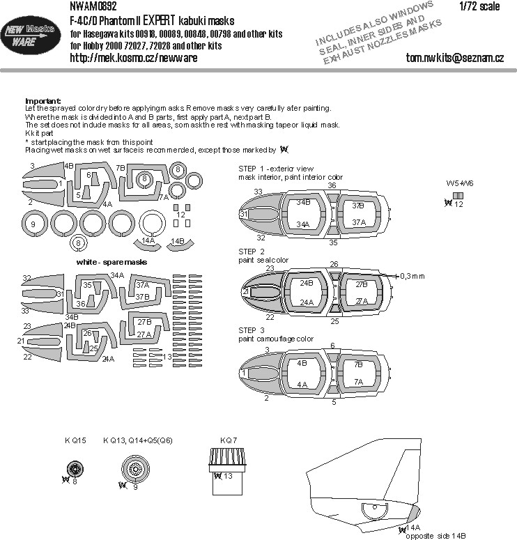 1/72 Mask F-4C/D Phantom II EXPERT (HAS)