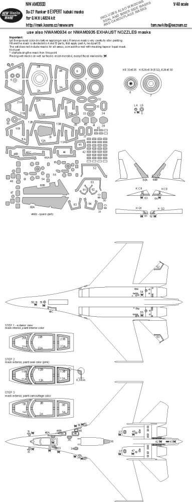 1/48 Mask Su-27 Flanker B EXPERT (GWH)