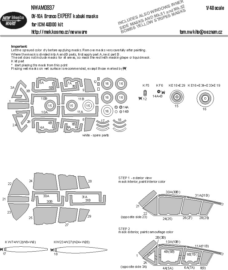 1/48 Mask OV-10A Bronco EXPERT (ICM 48300)