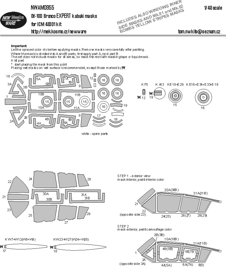 1/48 Mask OV-10D Bronco EXPERT (ICM 48301)
