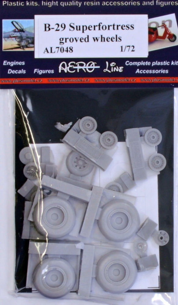 1/72 B-29 Superfortress - groved wheels 
