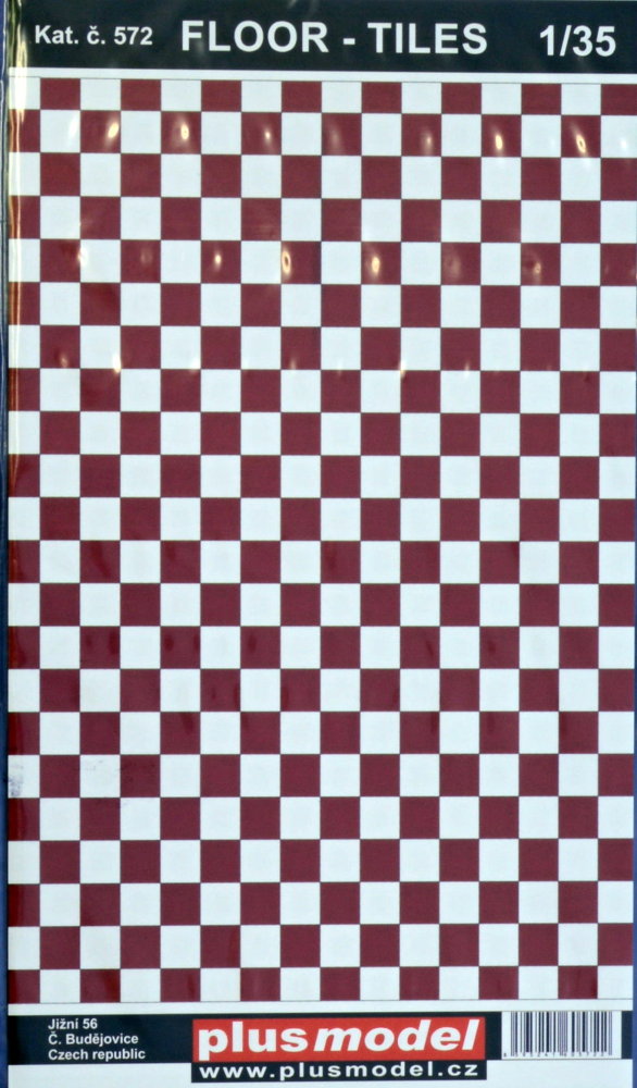 1/35 Floor - tiles (red&white)