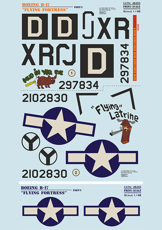 1/48 Boeing B-17 Flying Fortress Pt.3 (wet decals)