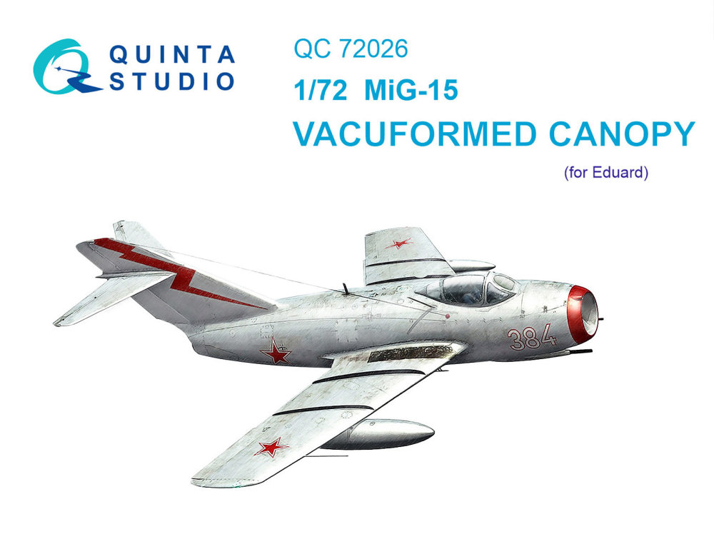 1/72 Vacu canopy for MiG-15 (EDU)