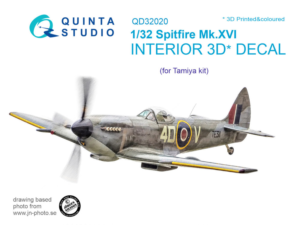 1/32 Spitfire Mk.XVI 3D-Print&col.Interior (TAM)