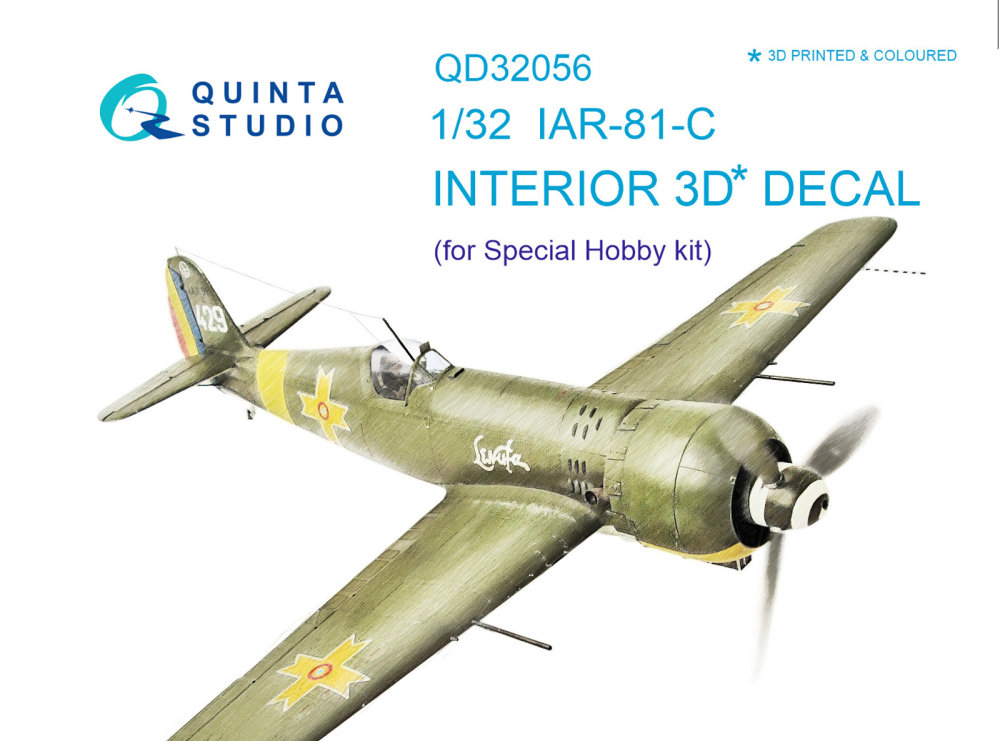 1/32 IAR-81C 3D-Printed&colour Interior (SP.HOB.)