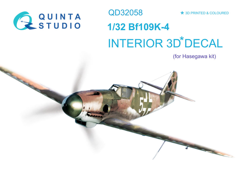 1/32 Bf 109K-4 3D-Print&col.Interior (HAS)