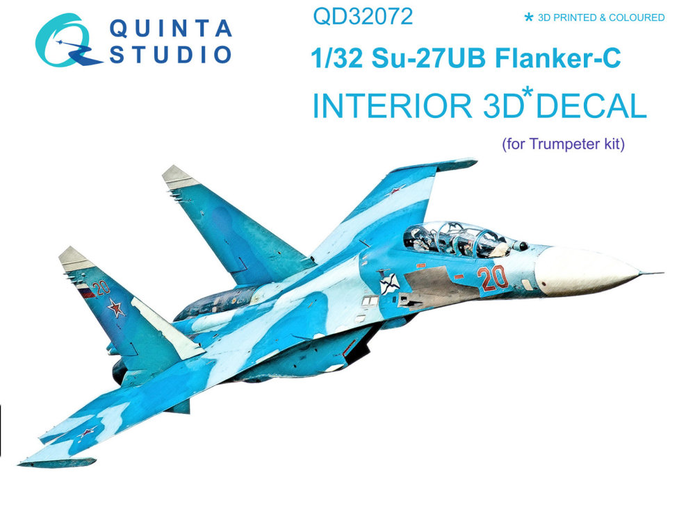 1/32 Su-27UB 3D-Print&col.Interior (TRUMP)