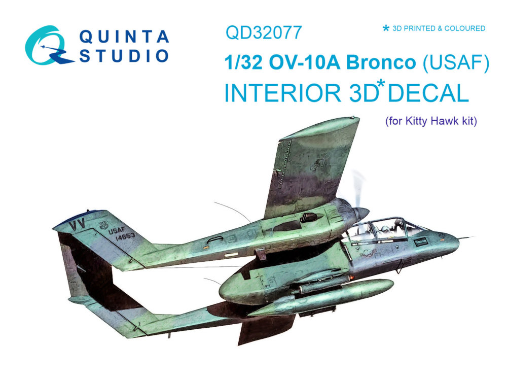 1/32 OV-10A (USAF) 3D-Print&col.Interior (KITTYH)