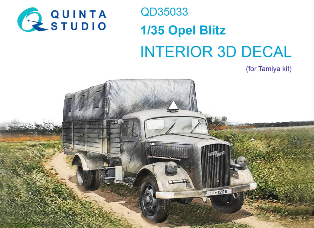 1/35 Opel Blitz 3D-Print&col. Interior (TAM)