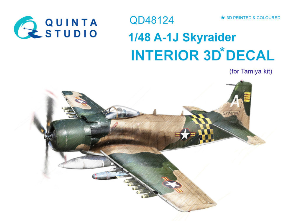 1/48 A-1J 3D-Print & colour Interior (TAM)
