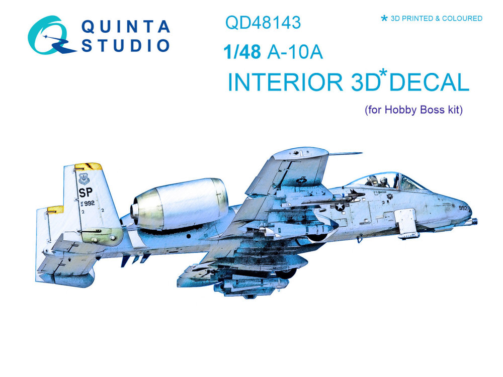 1/48 A-10A 3D-Print&colour Interior (HOBBYB)