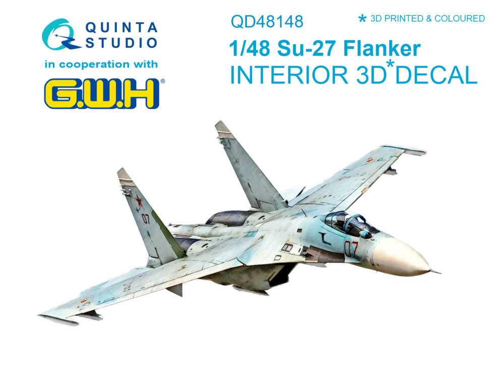 1/48 Su-27 3D-Printed&colour Interior (GWH)
