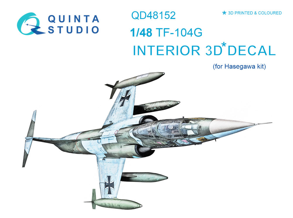 1/48 TF-104G 3D-Print&colour Interior (HAS)