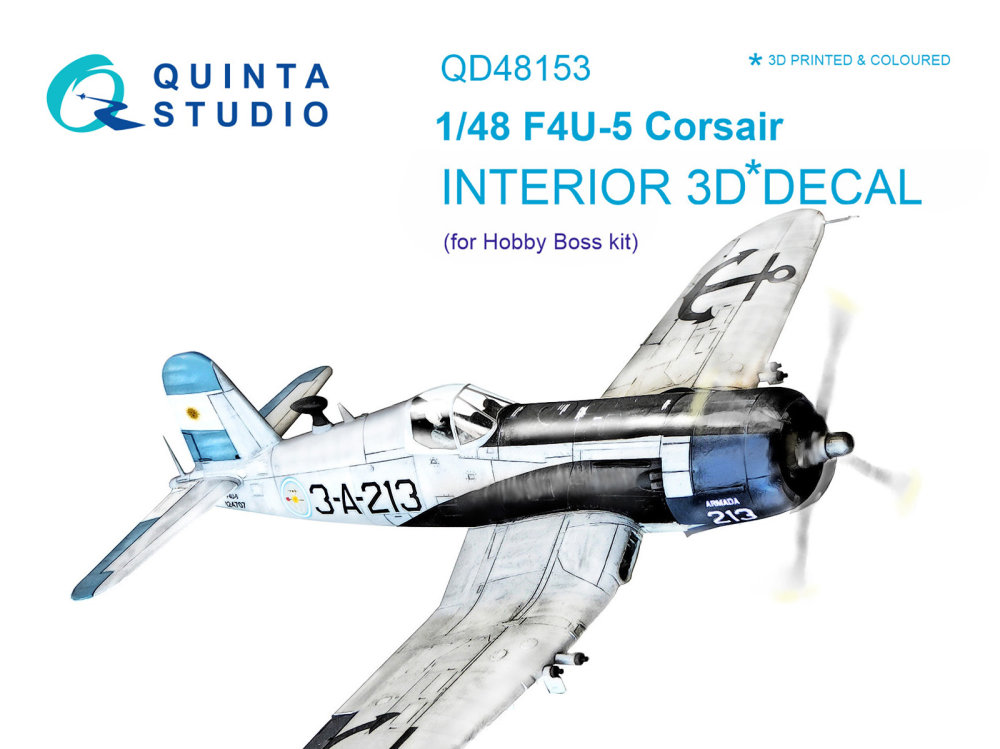 1/48 F4U-5 3D-Print&col.Interior (HOBBYB)