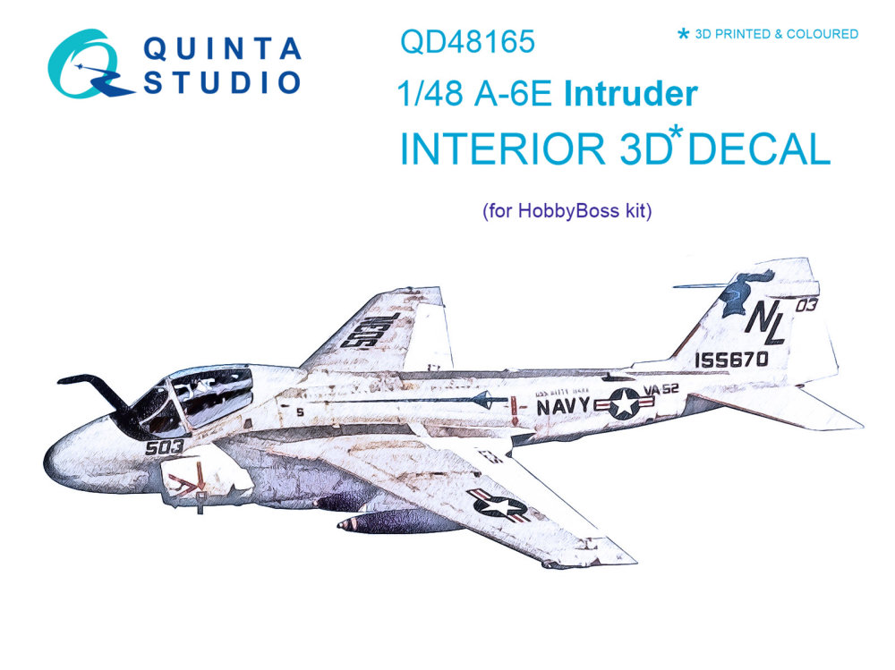 1/48 A-6E Intruder 3D-Printed Interior (HOBBYB)