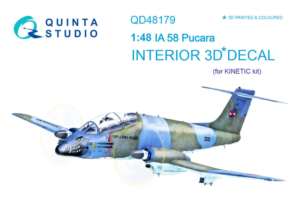 1/48 IA 58 Pucara 3D-Print & colour Interior (KIN)