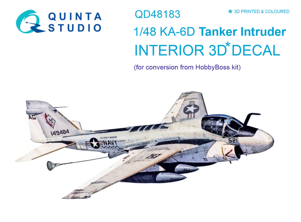 1/48 KA-6D Intruder 3D-Print&col.Interior (HOBBYB)