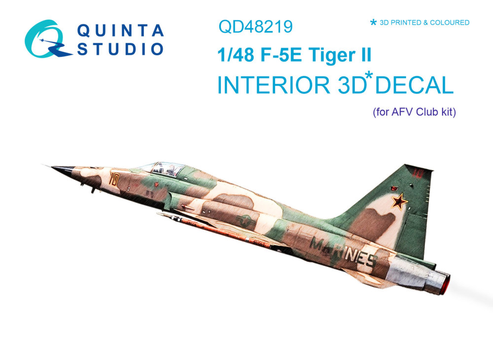 1/48 F-5E 3D-Print&col. Interior (AFV)