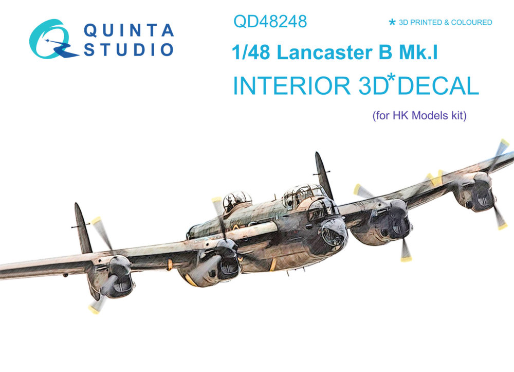 1/48 Lancaster B Mk.I 3D-Print&col. Interior (HKM)