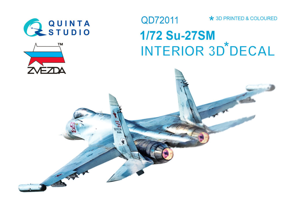 1/72 Su-27SM 3D-Printed & colour Interior (ZVE)