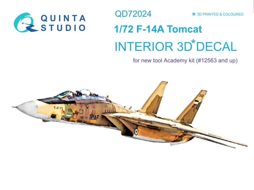 1/72 F-14A 3D-Print&col.Interior (ACAD)
