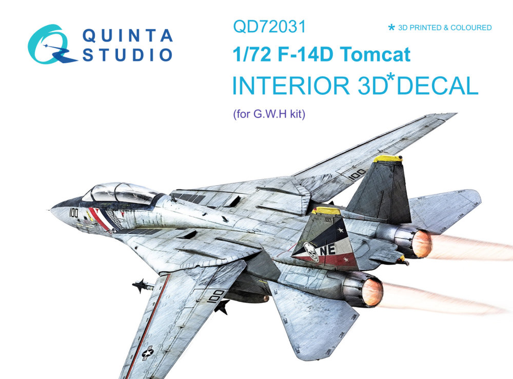 1/72 F-14D 3D-Print&col. Interior (GWH)
