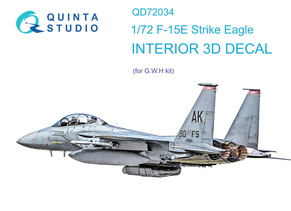 1/72 F-15E 3D-Print&col. Interior (GWH)