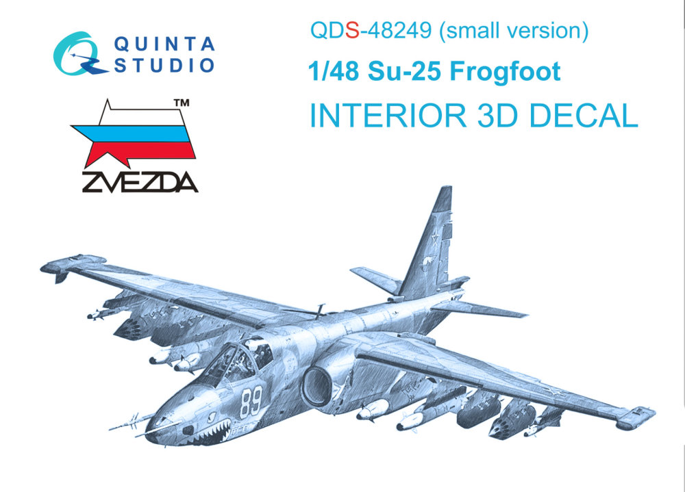 1/48 Su-25 3D-Print&col. Interior - SMALL (ZVE)